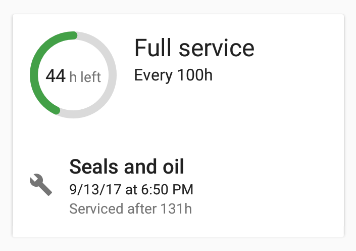 Service detail preview