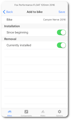 Add component to bike form app capture