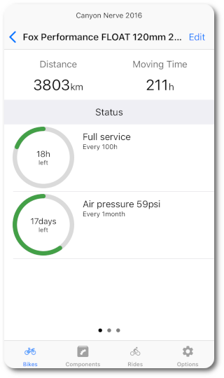 Component status app capture